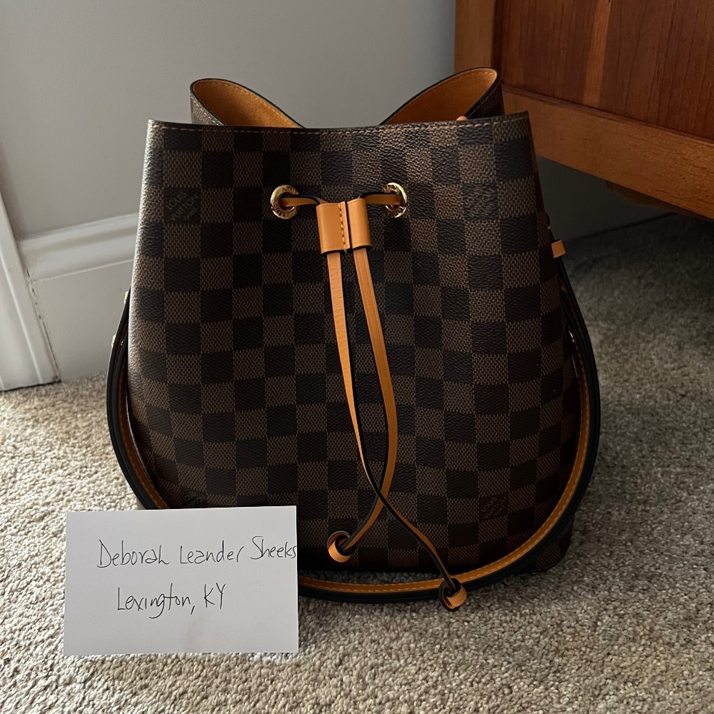 Louis Vuitton Damier Ebene  NeoNoe in Saffron- Beautiful!